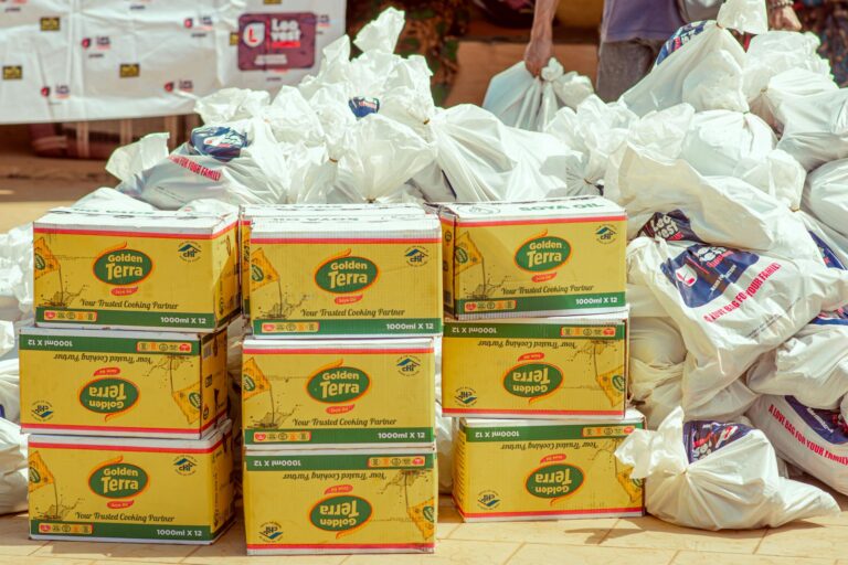 Boxes and Bags on Pavement